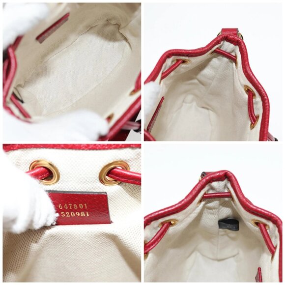 GUCCI Micro GG Supreme Doraemon Collaboration Bag PVC Beige Auth - Picture 16 of 16